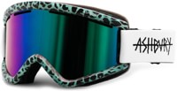 Ashbury Blackbird Goggles + Bonus Lens - strella/teal mirror lens + yellow lens