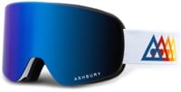 Ashbury Sonic Goggles + Bonus Lens - fade/blue mirror lens + yellow lens