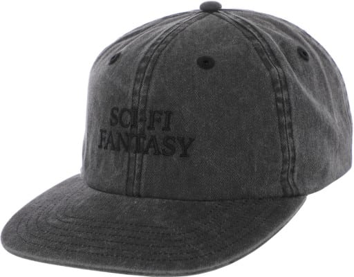 Sci-Fi Fantasy Washed Logo Snapback Hat - black - view large