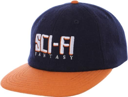 Sci-Fi Fantasy Display Snapback Hat - navy/orange - view large