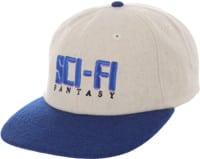 Sci-Fi Fantasy Display Snapback Hat - oatmeal/blue