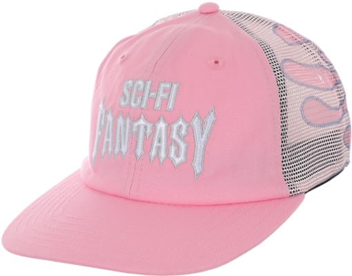 Sci-Fi Fantasy Biker Logo Trucker Hat - pink - view large