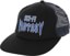 Sci-Fi Fantasy Biker Logo Trucker Hat - black