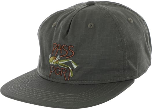 Passport Frog Lure Ripstop Workers Snapback Hat - moss - view large