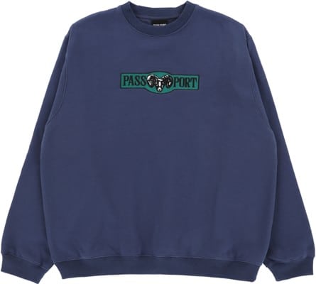 Passport Ram Crew Sweatshirt - navy - view large