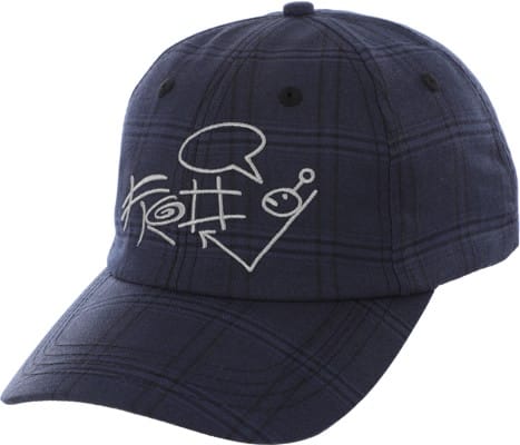 Frog Plaid G Snapback Hat - navy - view large