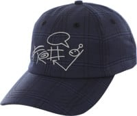 Frog Plaid G Snapback Hat - navy