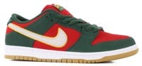 Nike SB Dunk Low Pro SB Skate Shoes - fir/white-university gold-fire red