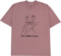 Turtle Island Mind Expansion LSD World Peace T-Shirt - mauve