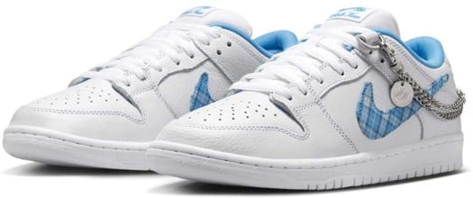 Nike SB Dunk Low Pro SB - Quickstrike Skate Shoes - (nicole hause) white/university blue-white - view large