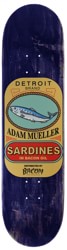 Bacon Skateboards Mueller Sardines 8.25 Skateboard Deck - navy