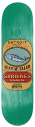 Bacon Skateboards Mueller Sardines 8.25 Skateboard Deck - teal