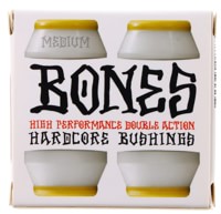 Bones HardCore Medium Skate Bushings (2 Truck Set) - white