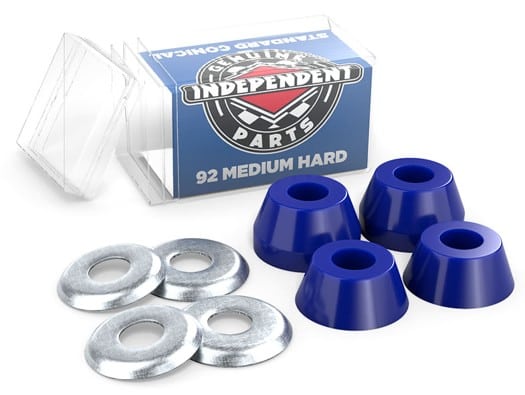 Independent Genuine Conical Cushions Skateboard Bushings (2 Truck Set) - blue (medium hard) - view large