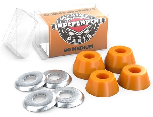 Independent Genuine Conical Cushions Skateboard Bushings (2 Truck Set) - orange (medium) - view large