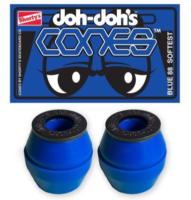 Shortys Doh Doh's Quad Pack Cones Skate Bushings (2 Truck Set) - blue - view large