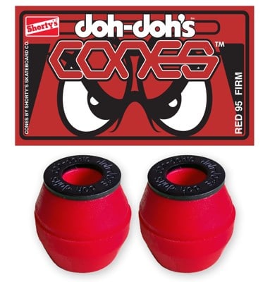 Shortys Doh Doh's Quad Pack Cones Skate Bushings (2 Truck Set) - red - view large