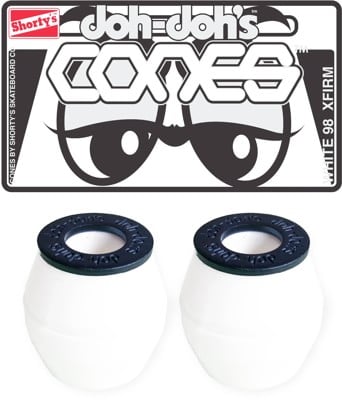 Shortys Doh Doh's Quad Pack Cones Skate Bushings (2 Truck Set) - white - view large