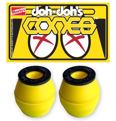 Shortys Doh Doh's Quad Pack Cones Skate Bushings (2 Truck Set) - yellow - view large