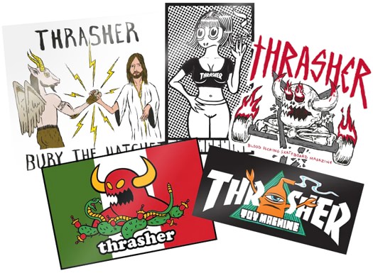 Thrasher Toy Machine Sticker Pack (5-Count) - view large