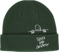 Thrasher Gonz Sad Fold Beanie - forest green