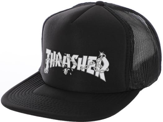 Thrasher Chains By Daniel Shepard Trucker Hat - black - view large