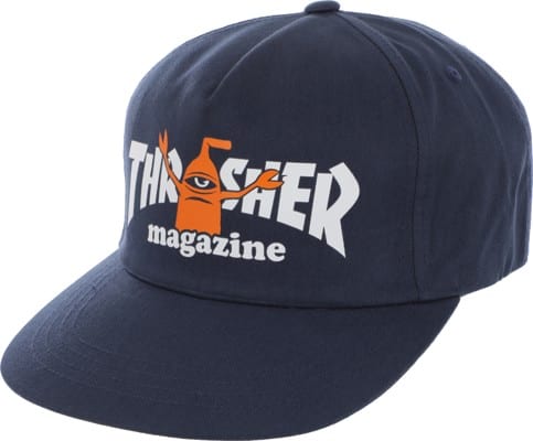 Thrasher Toy Machine Sect Snapback Hat - navy - view large