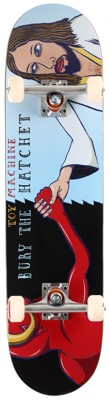 Toy Machine Bury The Hatchet 8.0 Symmetrical Shape Complete Skateboard - view large