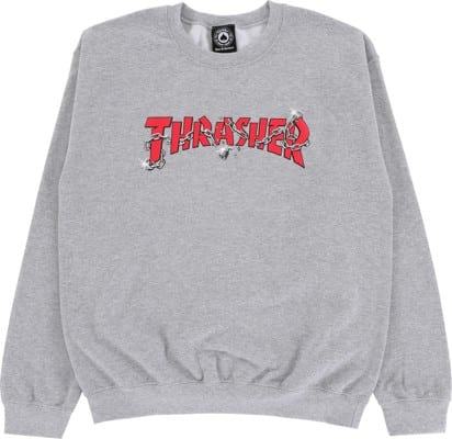 Thrasher Chains By Daniel Shepard Crew Sweatshirt - sport grey - view large