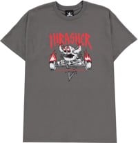 Thrasher Toy Machine Monster-Gram T-Shirt - charcoal