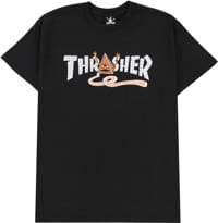 Thrasher Toy Machine Pyramid T-Shirt - black