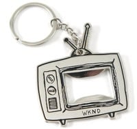 WKND TV Logo Bottle Opener Keychain - silver