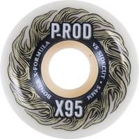 Bones P-Rod Pro X-Formula V5 Sidecut Skateboard Wheels - white (95a)