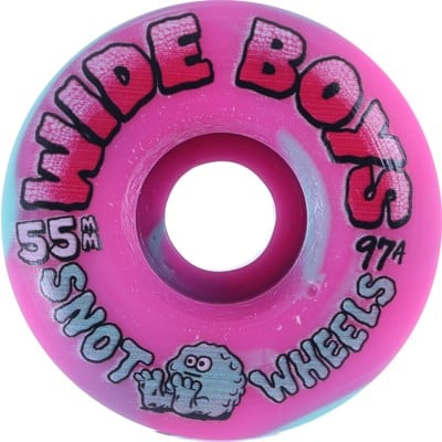 Snot Wide Boys Skateboard Wheels - ice/pink swirl (97a) - view large