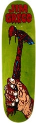 Hammers USA Bloody Hammer 8.875 Skateboard Deck - green