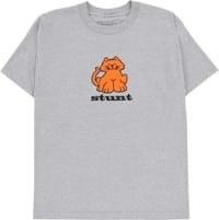 Stunt Orange Kitty T-Shirt - heather grey