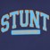 Stunt Varsity Screenprinting T-Shirt - navy blue - front detail