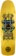 Black Label Lucero OG Bars 10.0 Cross Skateboard Deck - yellow