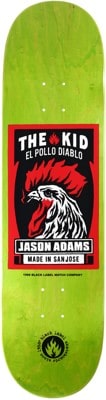 Black Label Adams El Pollo Diablo 8.5 Skateboard Deck - green - view large