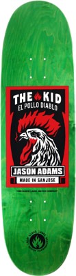 Black Label Adams El Pollo Diablo 9.0 Custom Egg Skateboard Deck - green - view large