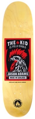 Black Label Adams El Pollo Diablo 9.0 Custom Egg Skateboard Deck - natural - view large