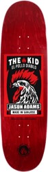 Black Label Adams El Pollo Diablo 9.0 Custom Egg Skateboard Deck - red