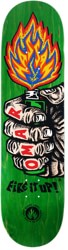 Black Label Hassan Fire It Up 8.5 Skateboard Deck - green