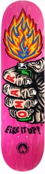 Black Label Hassan Fire It Up 8.5 Skateboard Deck - pink