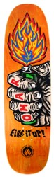 Black Label Hassan Fire It Up 9.25 Black Widow Skateboard Deck - orange