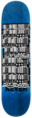 Black Label Shredded Barcode 8.25 Skateboard Deck - blue - view large