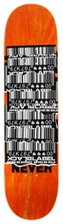 Black Label Shredded Barcode 8.25 Skateboard Deck - orange