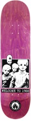 Black Label Welcome To 1988 8.25 Skateboard Deck - purple