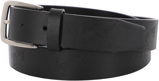 Loosey Premium Leather Logo Belt - black - view large