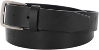 Loosey Premium Leather Logo Belt - black